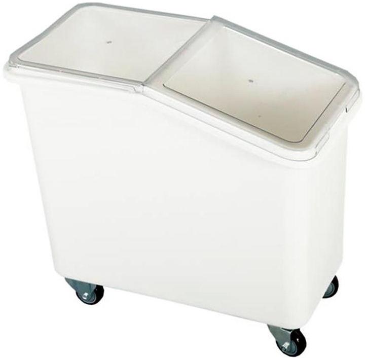 Контейнер для сыпучих продуктов Tribeca 102 л 420х720х720 мм (полиэтилен) на колесах белый