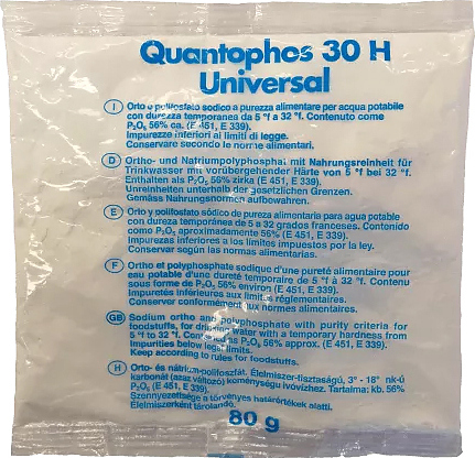 Средство для защиты от известковых отложений и коррозии BWT Quantophos Universal 30H, 80 г (полифосфаты)