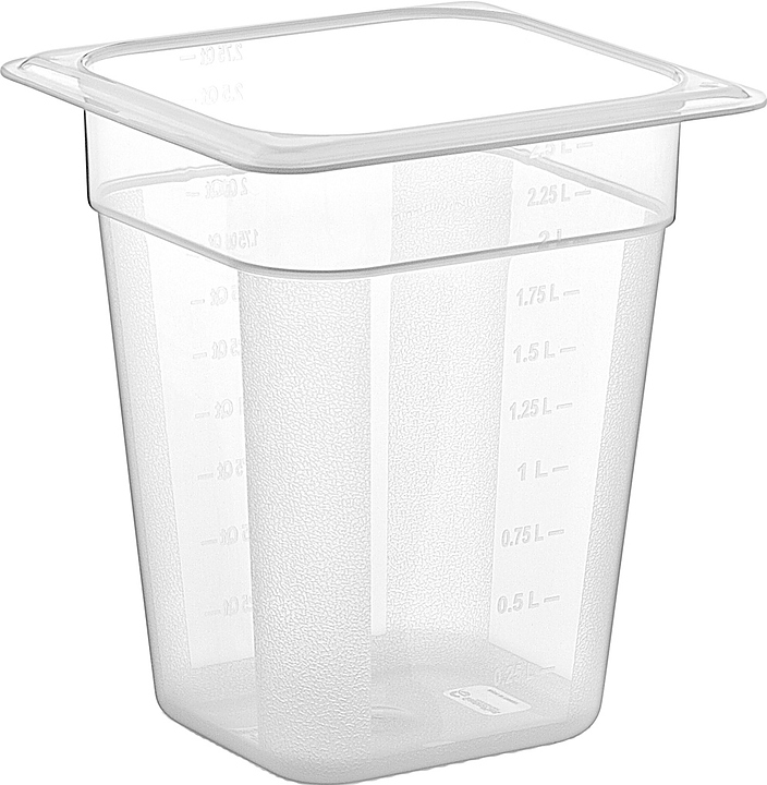 Гастроемкость Gastroplast GNPP-16200 1/6-200 (176х162х200) 2,5 л полипропилен прозрачная