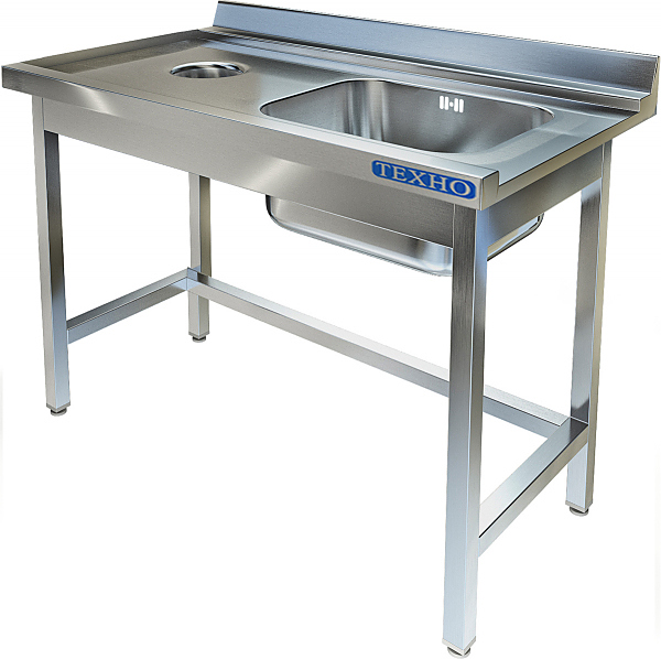 Стол приставной к посудомоечной машине Техно-ТТ СПО-532/1207П/ЛевКр