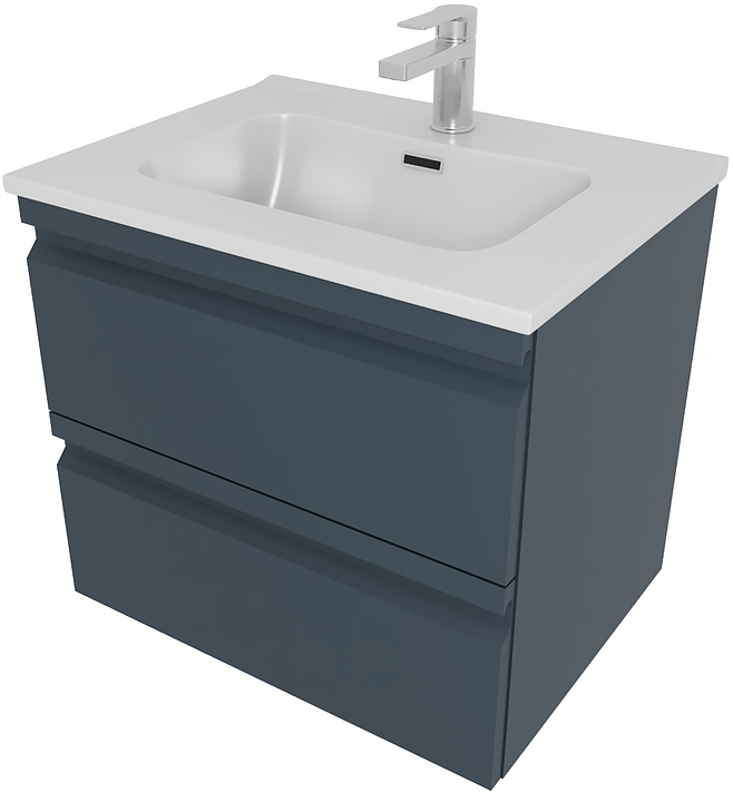 Тумба под раковину Aquatek Вега AQ77060-MG 60 см, серая матовая