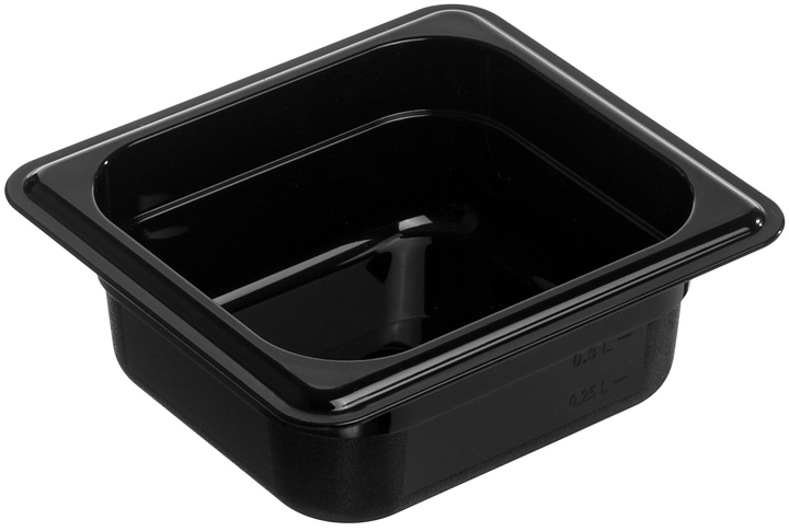 Гастроемкость Gastroplast 79662 GN 1/6-200 (176x162х200) 2.6 л поликарбонат, черный
