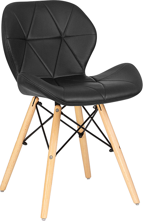 Стул обеденный DOBRIN 302-LMZL BUTTERFLY (черный, светлый бук)