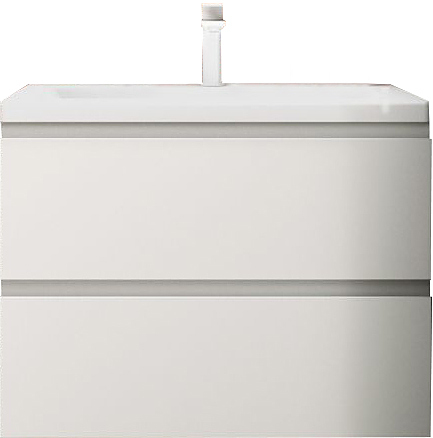 Тумба под раковину Art&Max AM-Bianchi-750-2C-SO-BL эмаль белый глянец