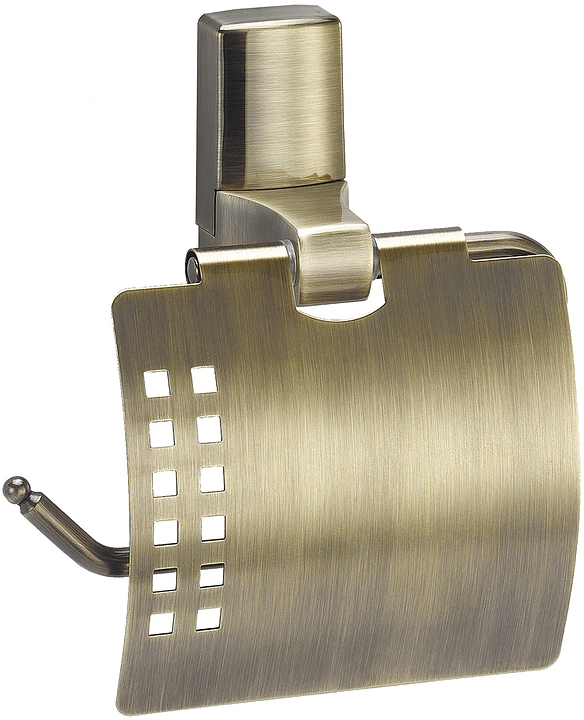 Держатель для туалетной бумаги с крышкой Wasserkraft Exter K-5225 светлая бронза