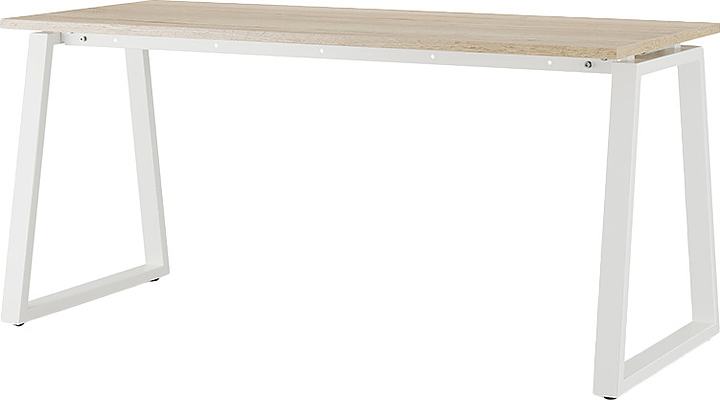 Стол компьютерный КОБОР КTR-120/80 white/natural