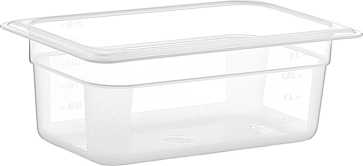 Гастроемкость Gastroplast GNPP-14100 GN 1/4-100 (265х162х100) 2 л полипропилен прозрачная