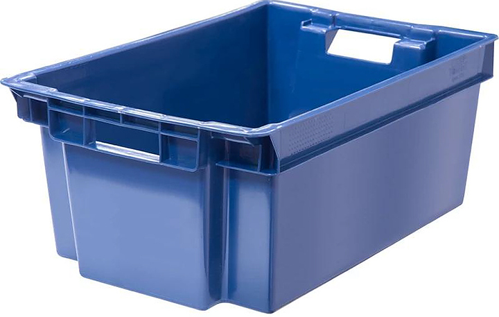 Ящик для овощей и фруктов ТАРА.РУ 125-2 600х400х250 мм синий