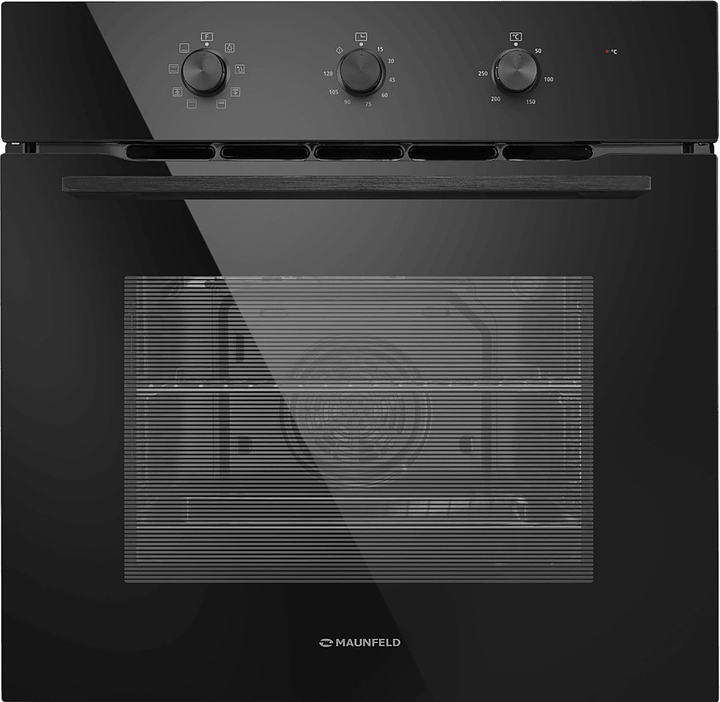 Духовой шкаф Maunfeld MEOC708PB2 черный / стекло