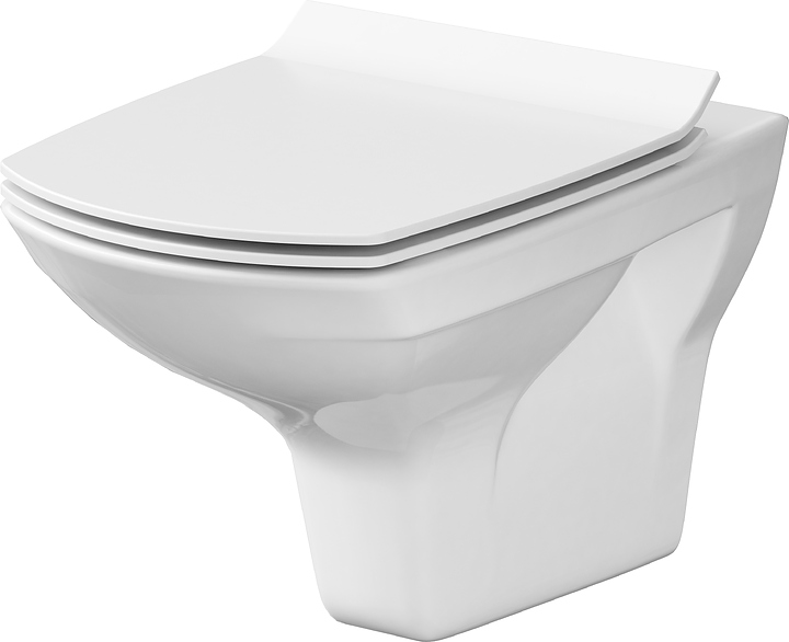 Унитаз подвесной Cersanit CARINA Clean On DPL EO Slim MZ-CARINA-COn-S-DL