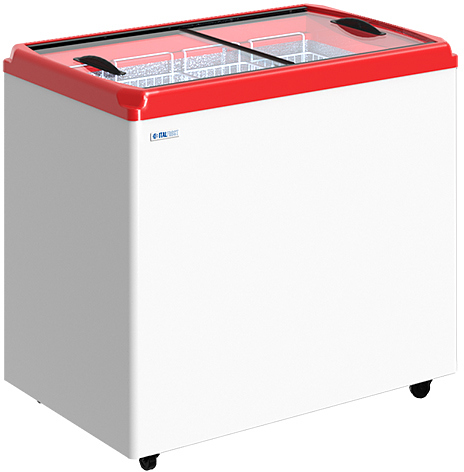 Ларь морозильный ITALFROST (CRYSPI) CF300F без корзин (серый, R290)