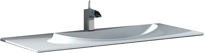 Раковина накладная Roca Laks 7327207000 100x45 см, литьевой мрамор