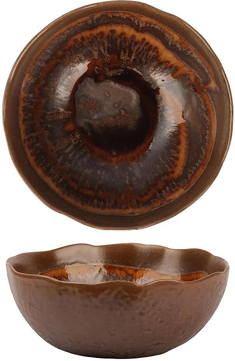 Салатник P.L. Proff Cuisine Dark Brown Frutti di Mare 81241224 18,5 см