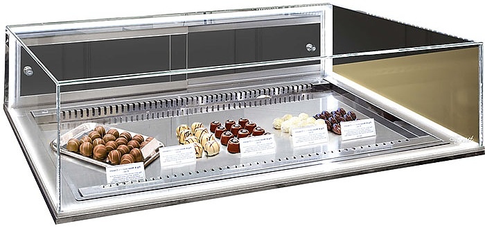 Встраиваемая угловая кондитерская витрина Finist Glassier GС-13/6/3