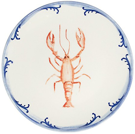 Тарелка десертная ID Fine Lobster Blue TVL20DZ-ID1019 20 см