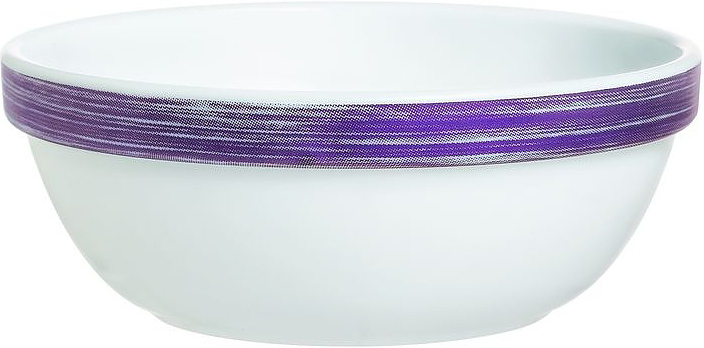 Салатник Arcoroc Brush L0779 12 см, бело-сиреневый