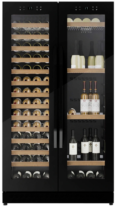 Винный шкаф CASO WineChef Duo 122 black