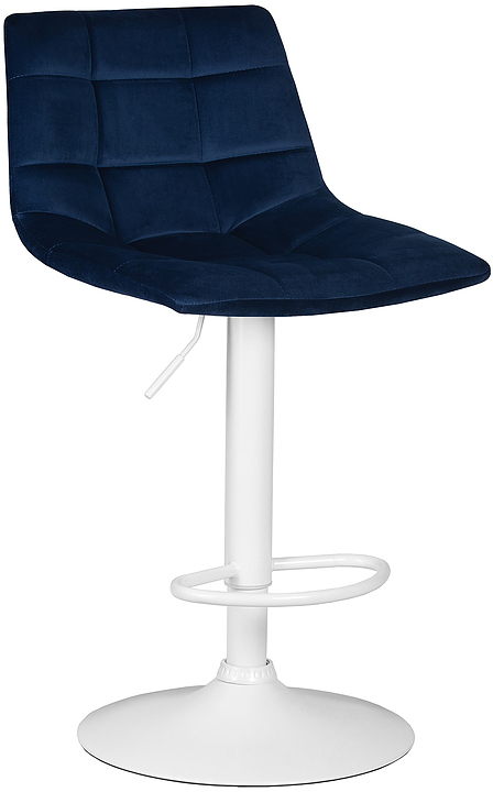 Стул барный DOBRIN 5017-LM-N TAILOR WHITE (синий велюр, белый) 2 шт.