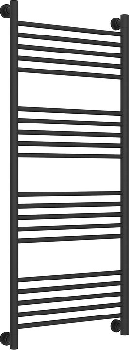 Полотенцесушитель водяной Сунержа Богема+ 120x50 см с прямой перемычкой, темный титан муар