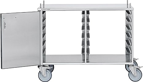 Подставка под пароконвектомат Convotherm 3251556 Maxx Pro BAKE 6.10 / 10.10 (2х7 уровней EN) закрытая с 2 сторон с 1 дверью, на колесах