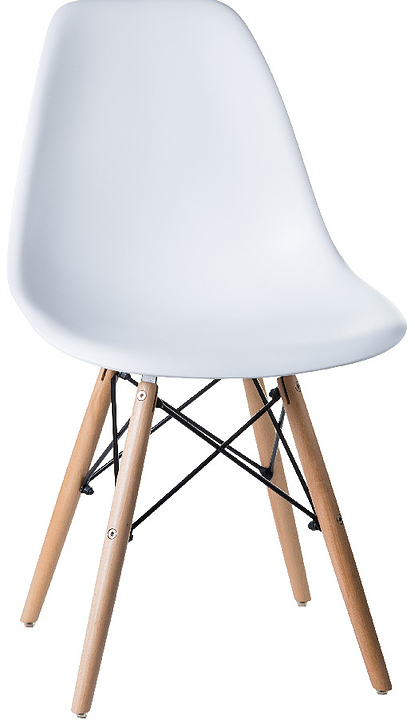 Стул обеденный DOBRIN 638PP-LMZL DSW (белый, светлый бук)