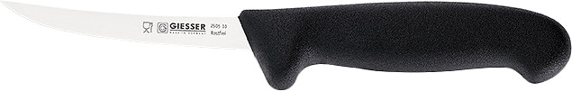Нож обвалочный Giesser 2505 13 L=13 см (нерж. сталь / пластик) с черной рукояткой