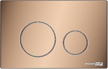 Кнопка смыва Wasserkraft RG02 золото розовое