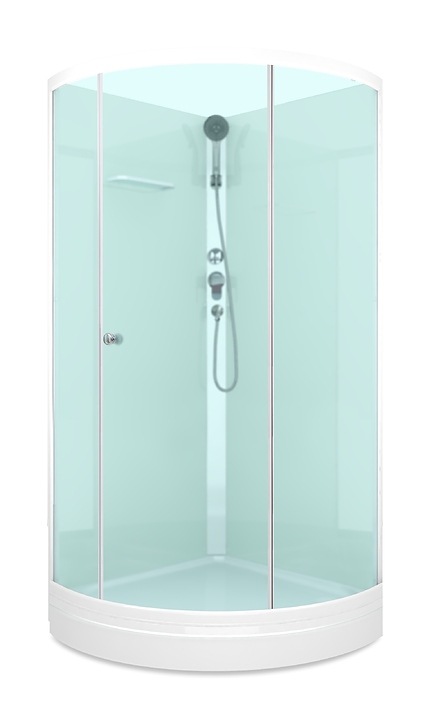 Душевая кабина без крыши Domani-Spa Simple 99 Eco DS01ESm99LWM00 90х90 см