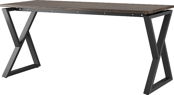 Стол офисный КОБОР W-160/70 black/charlston