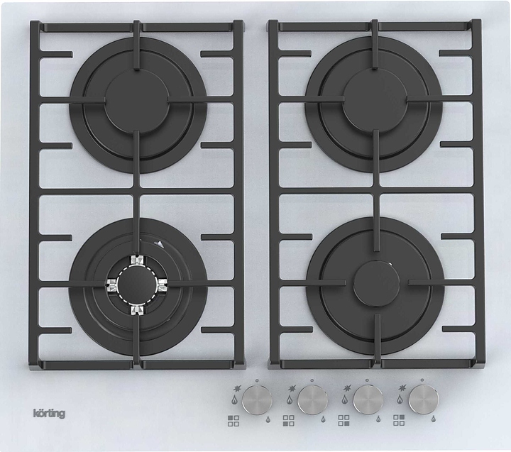 Варочная панель газовая Korting HGG 6825 CTW белая