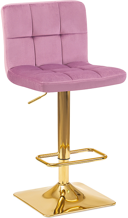 Стул барный DOBRIN 5016-LM-N GOLDIE (пудрово-сиреневый, золото) 2 шт.