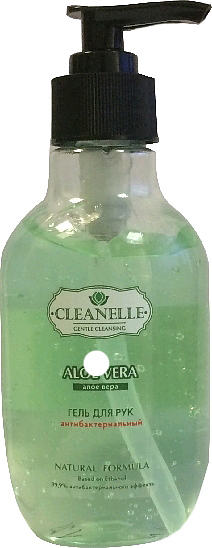 Гель антибактериальный для рук Арома Пром CLEANELLE c aloe vera