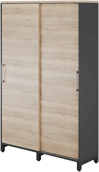 Шкаф для одежды КОБОР HG-120/40/M black/natural