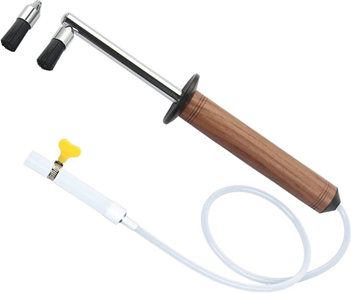 Щетка паровая для чистки кофейного оборудования P.L. Barbossa D000648 l=29 см с деревянной рукояткой