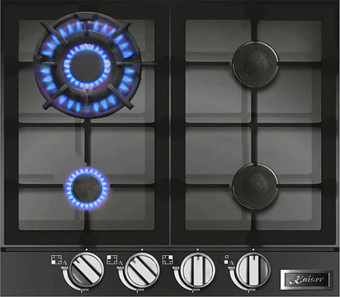 Варочная панель газовая Kaiser KCG 6387 Turbo черное стекло