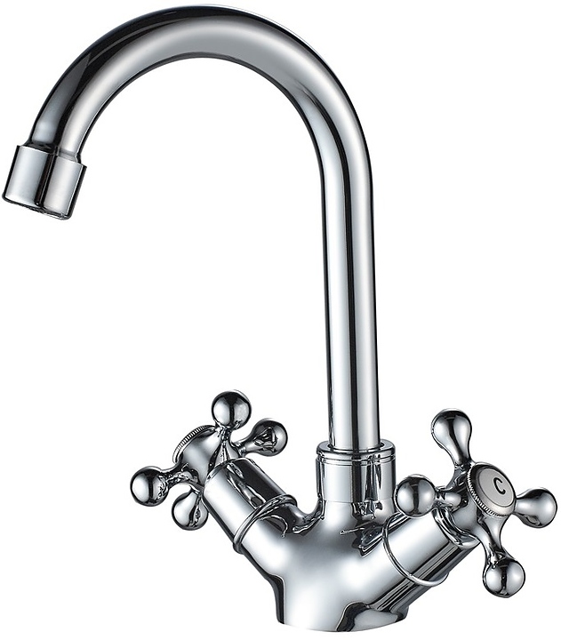 Смеситель для раковины WesnaArt RASSVET RAS02-230 хром