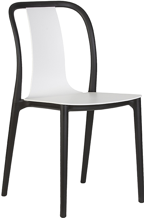 Стул обеденный DOBRIN 669PP-LMZL ADAM (черный, белый)