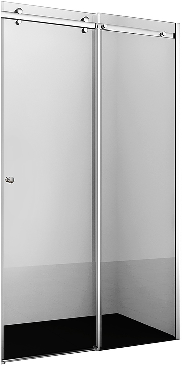 Дверь душевая Wasserkraft Vils 56R12 100х200 см, в нишу, раздвижная, серебристый профиль