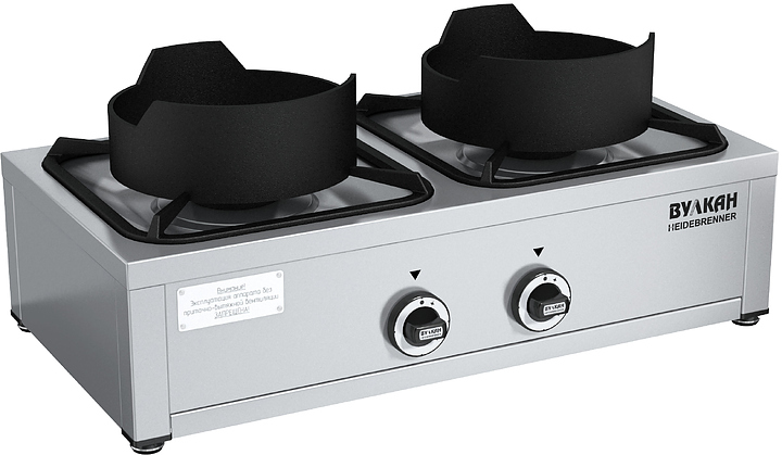 Плита газовая Вулкан KSB02 8071 WOK