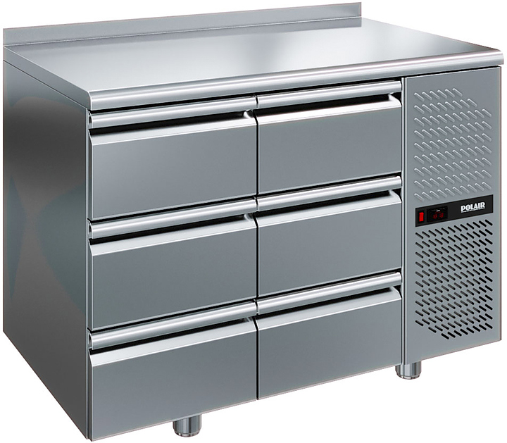 Стол холодильный POLAIR TM2GN-33-G с бортом