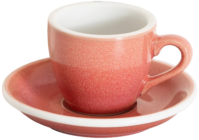 Кофейная пара Loveramics Egg Espresso Cup 80-135BBE/156BBE 80 мл, ягодный (berry)