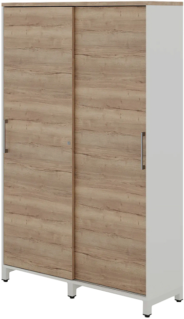 Шкаф для одежды КОБОР HG-120/60/M white/natural