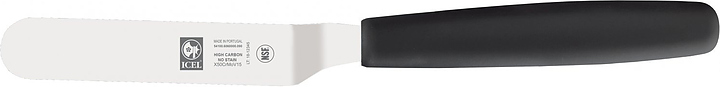Лопатка ICEL Offset spatula 54100.6006000.090 изогнутая, 90 мм, черная ручка