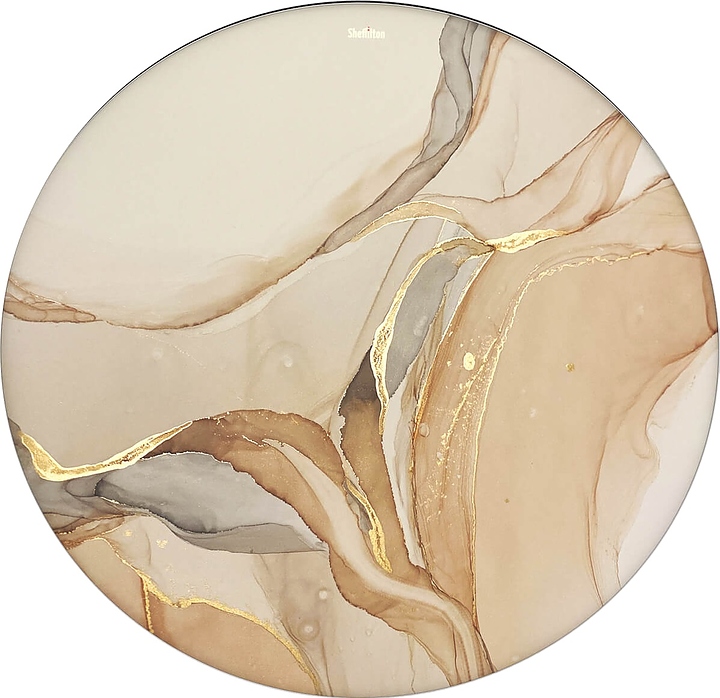 Столешница Sheffilton SHT-TT32 60 (стекло / МДФ) круглая дымчатый топаз