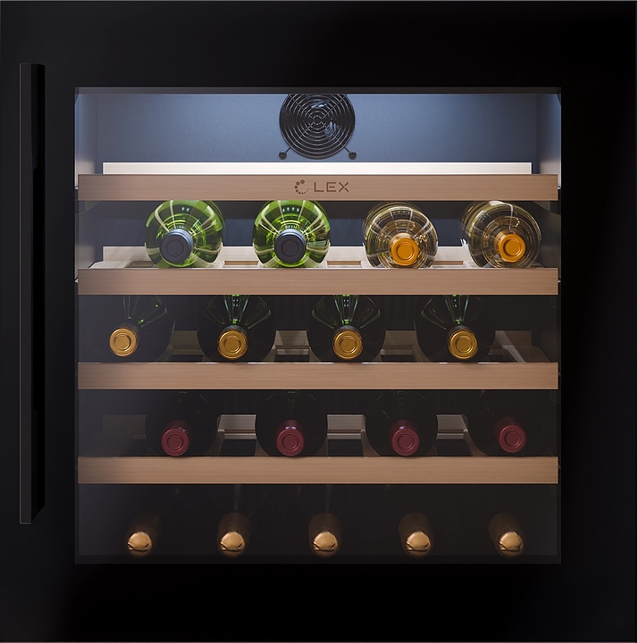 Винный шкаф Lex LWD6036BL черный
