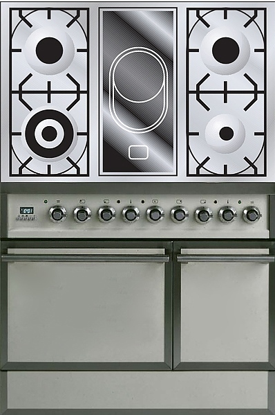 Газовая плита с духовым шкафом ILVE QDC-90V-MP