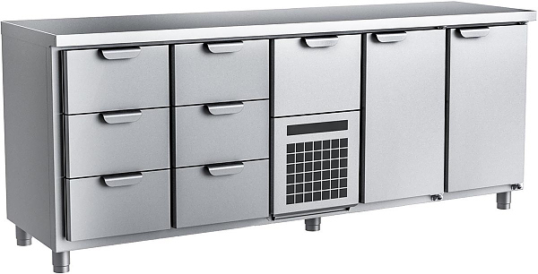 Стол холодильный HappyChef TC GH 3-3-CBR-1-1