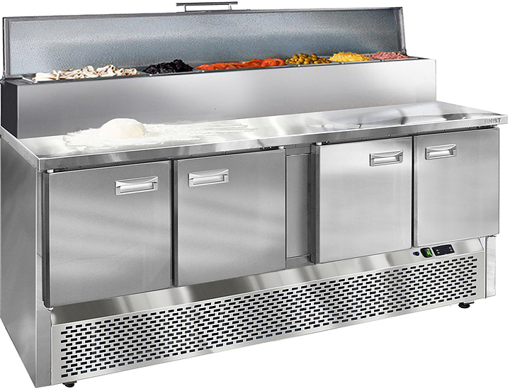 Стол холодильный для пиццы Finist СХСнпц-800-4