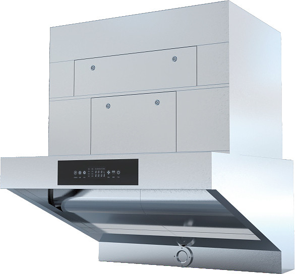 Зонт вытяжной CONVEMAT VBR-WF-1200-3000-H12 с водяной завесой