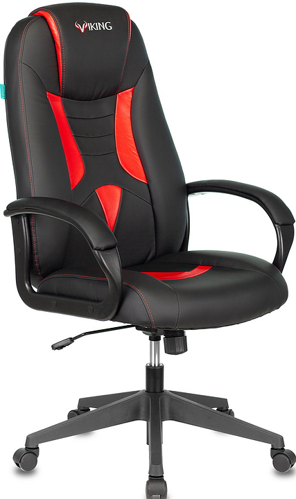 Кресло игровое Бюрократ VIKING-8N/BL-RED черный/красный искусственная кожа